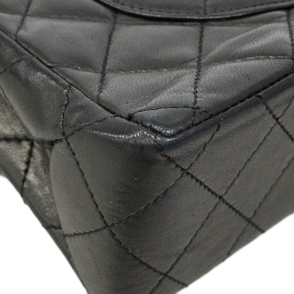 Chanel Shoulder Bag Quilted Limited Edition Lambskin Black Gold Silver — view 6