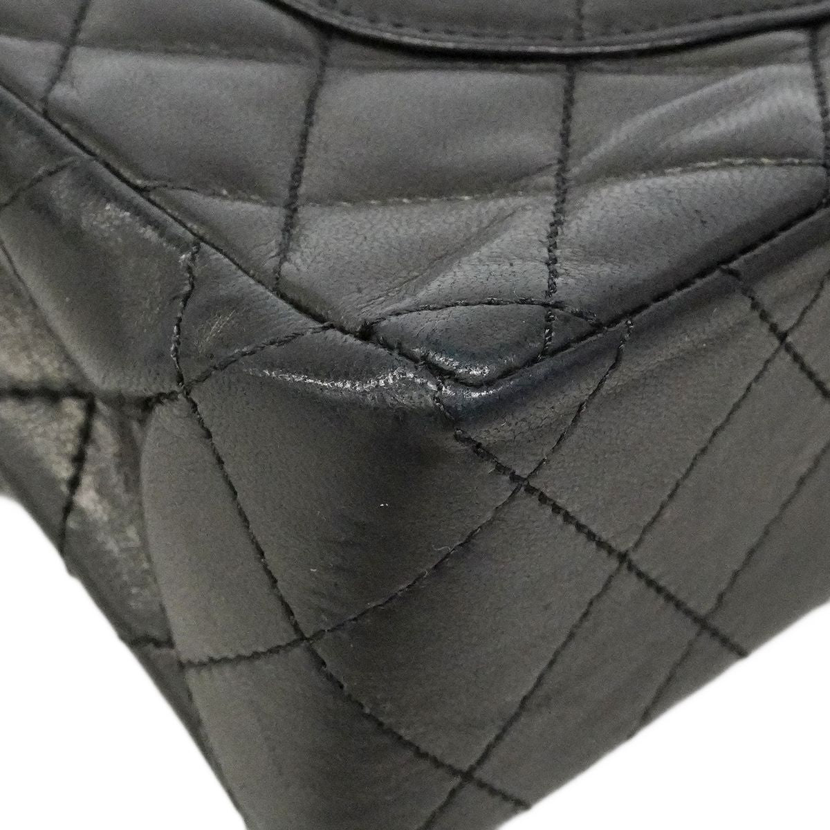 Chanel Shoulder Bag Quilted Limited Edition Lambskin Black Gold Silver — view 6