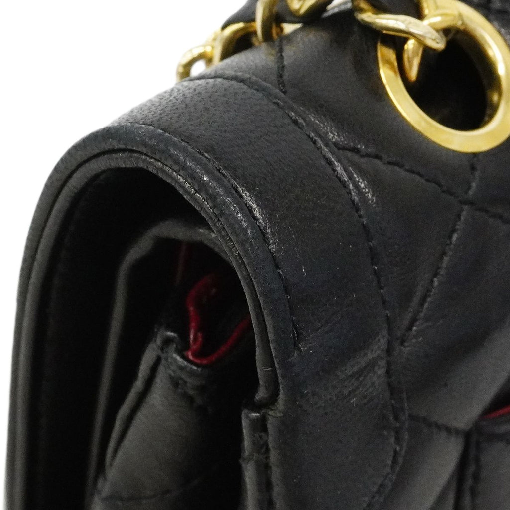 Chanel Shoulder Bag Quilted Limited Edition Lambskin Black Gold Silver — view 7