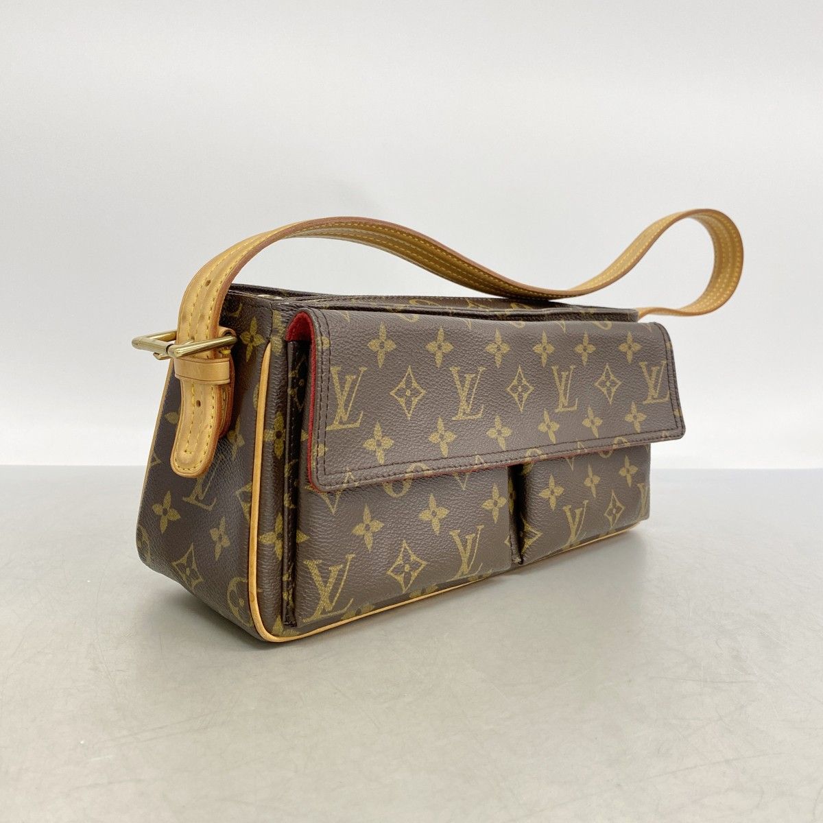 Louis Vuitton Shoulder Bag Monogram Viva Cite MM Brown — view 2
