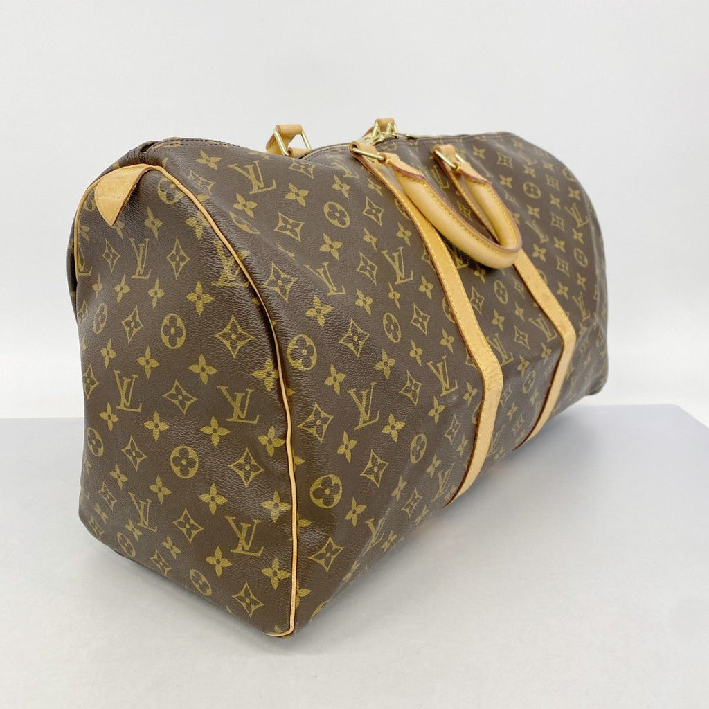 Louis Vuitton Boston Bag Monogram Keepall 50 Brown — view 2