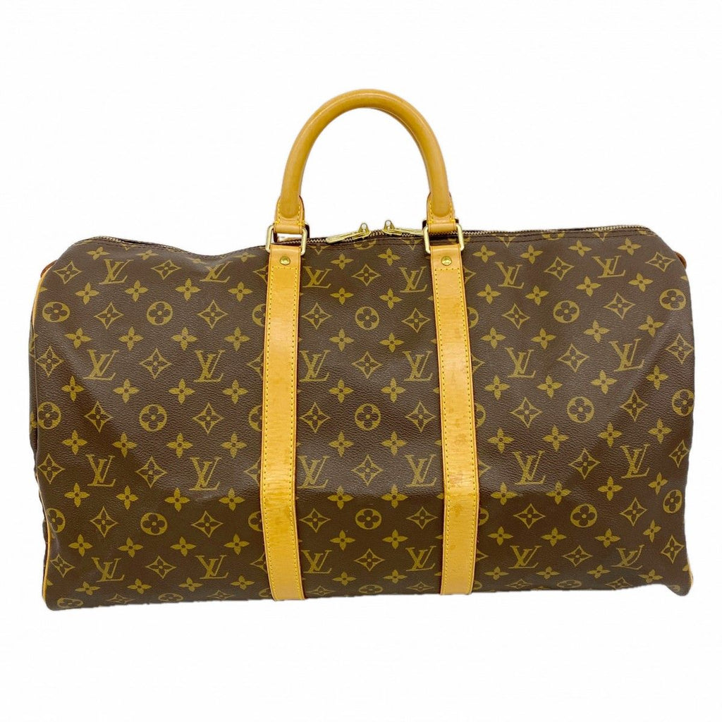Louis Vuitton Boston Bag Monogram Keepall 50 Brown