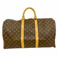 Louis Vuitton Boston Bag Monogram Keepall 50 Brown