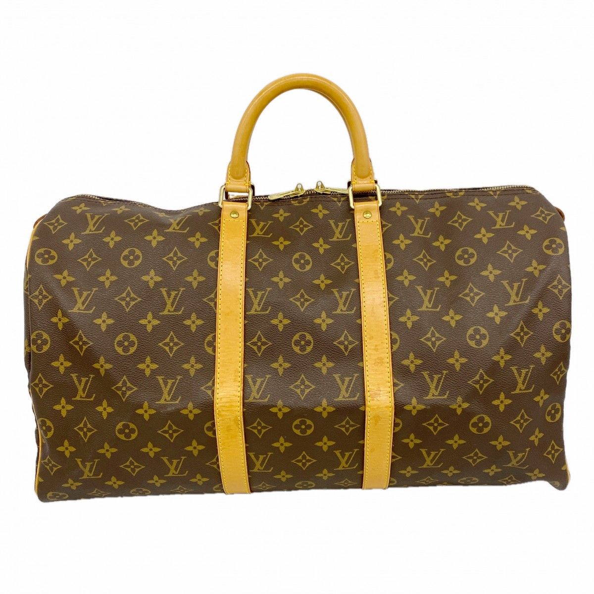 Louis Vuitton Boston Bag Monogram Keepall 50 Brown