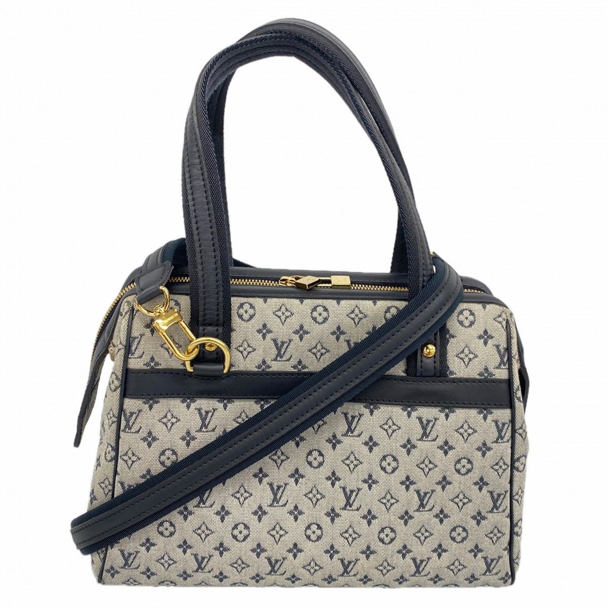 Louis Vuitton Handbag Monogram Mini Josephine PM Blue 2-Way