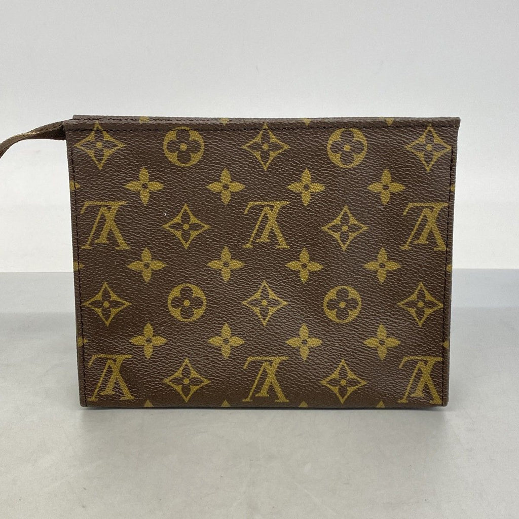Louis Vuitton Pouch Monogram Pochette Toilet 19 Brown — view 8