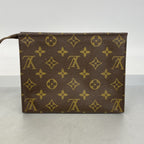 Louis Vuitton Pouch Monogram Pochette Toilet 19 Brown — view 8