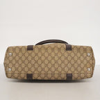 Gucci Tote GG Supreme Brown Silver — view 3