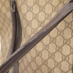 Gucci Tote GG Supreme Brown Silver — view 7