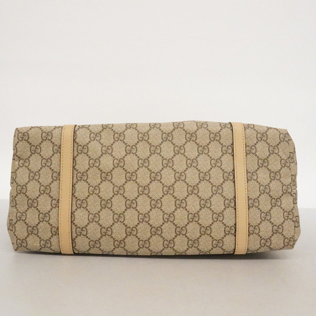 Gucci Tote GG Supreme Brown Gold — view 3