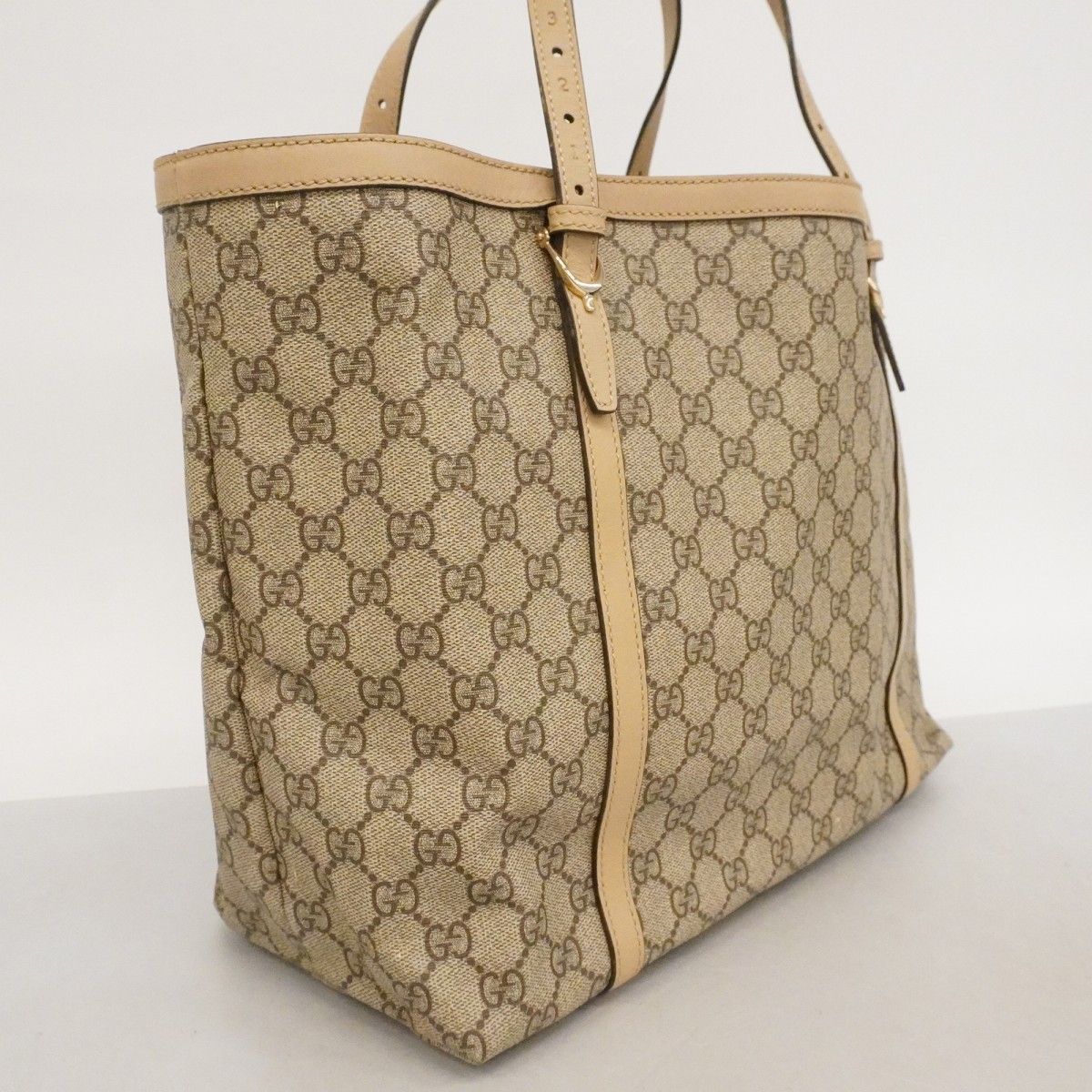 Gucci Tote GG Supreme Brown Gold — view 2