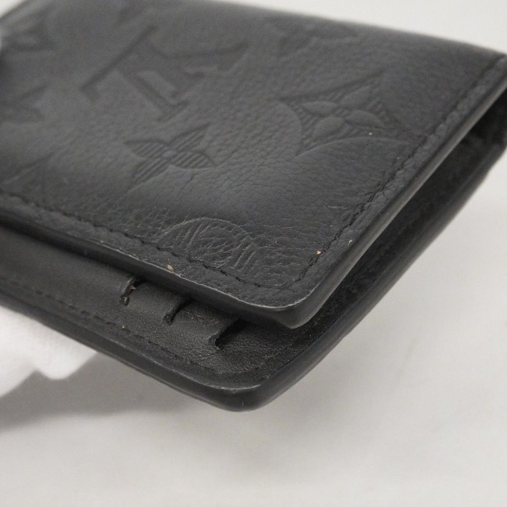 Louis Vuitton Card Case Monogram Shadow Organizer de Poche Black — view 7