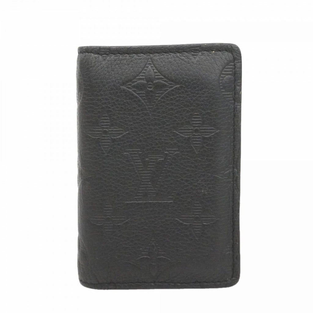 Louis Vuitton Card Case Monogram Shadow Organizer de Poche Black