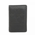 Louis Vuitton Card Case Monogram Shadow Organizer de Poche Black