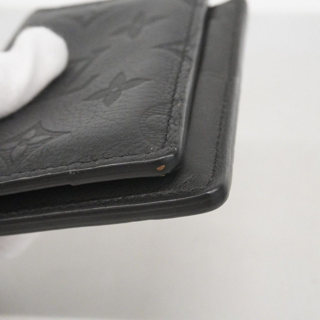 Louis Vuitton Card Case Monogram Shadow Organizer de Poche Black — view 6