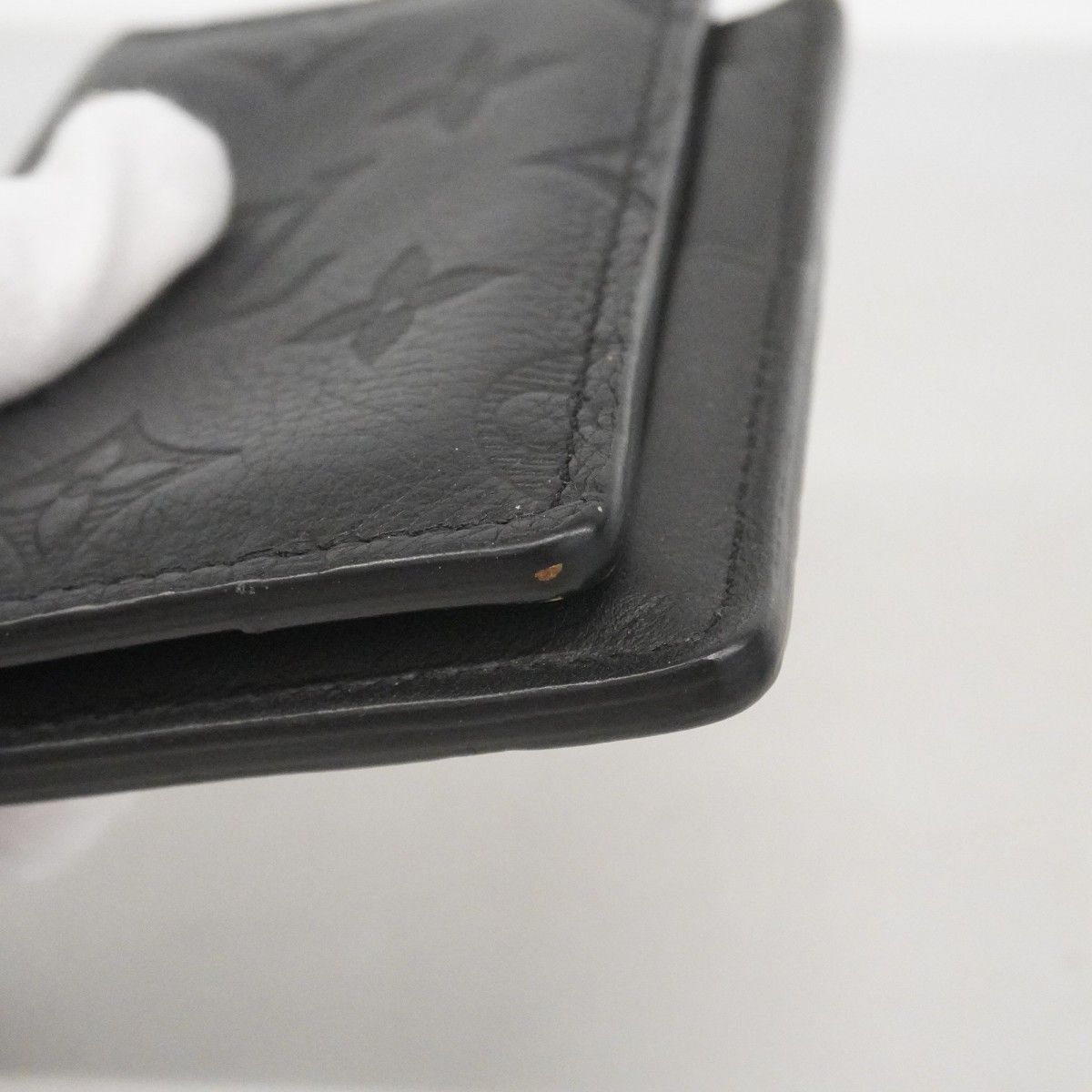Louis Vuitton Card Case Monogram Shadow Organizer de Poche Black — view 6