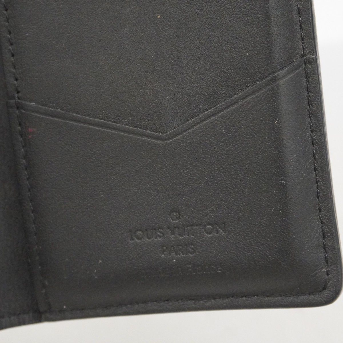 Louis Vuitton Card Case Monogram Shadow Organizer de Poche Black — view 4