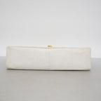 Chanel Shoulder Bag Mademoiselle Caviar Leather White Gold — view 3