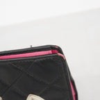Chanel Wallet Cambon Lambskin Black White Silver — view 6
