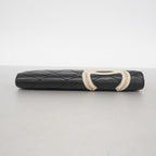 Chanel Wallet Cambon Lambskin Black White Silver — view 2