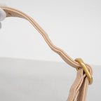 Chanel Shoulder Bag Quilted Caviar Leather Beige Gold — view 8