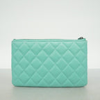 Chanel Pouch Quilted Lambskin Emerald Green — view 9
