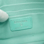 Chanel Pouch Quilted Lambskin Emerald Green — view 4