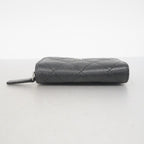 Chanel Coin Case Quilted Caviar Leather Black Silver — view 2