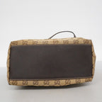 Gucci Tote GG Canvas Brown Gold — view 3