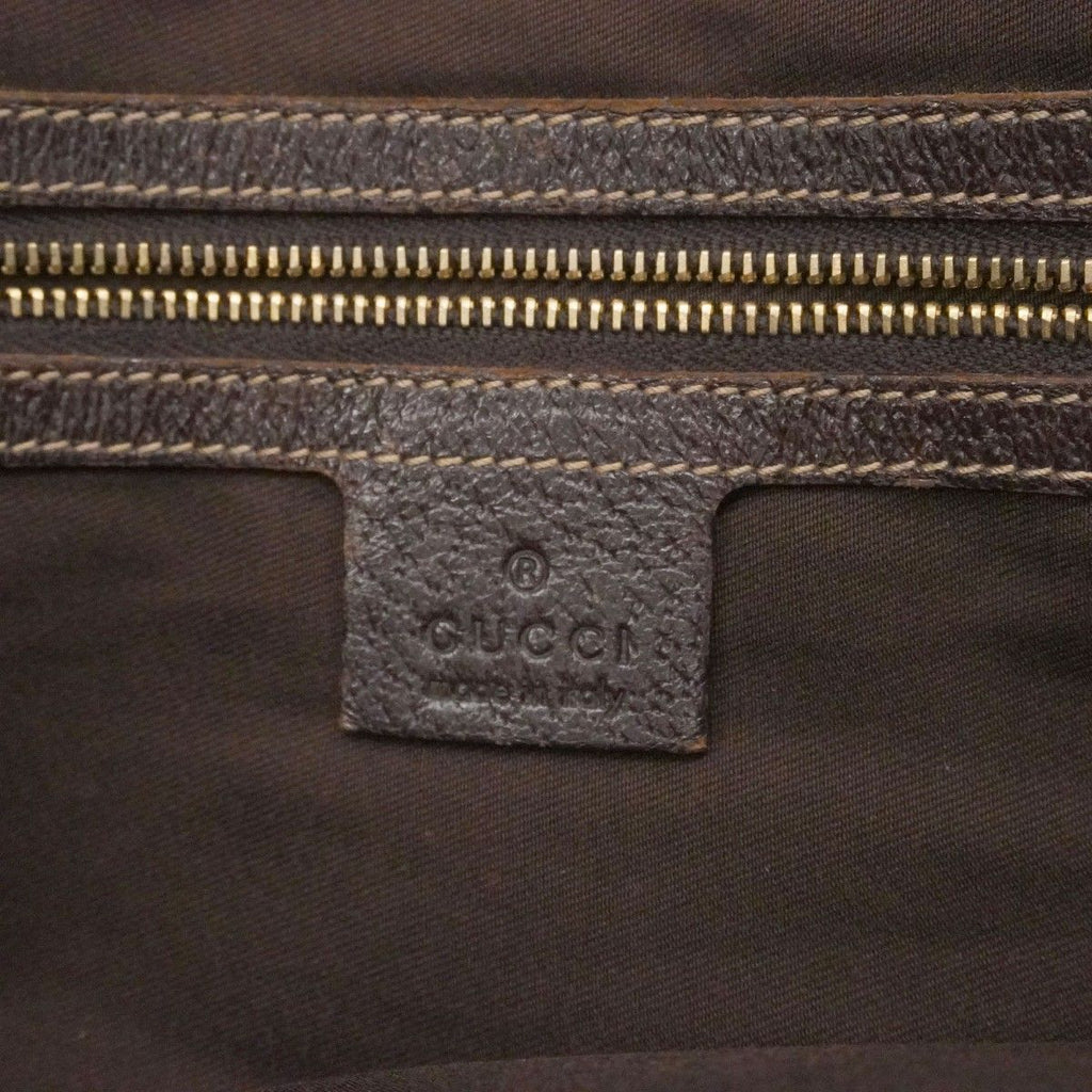 Gucci Tote GG Canvas Brown Gold — view 5