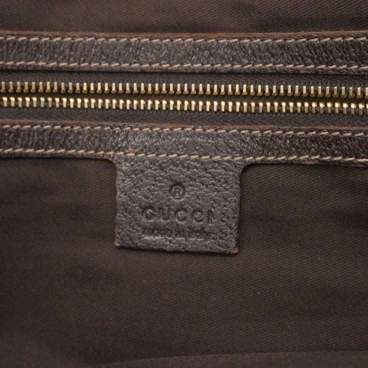 Gucci Tote GG Canvas Brown Gold — view 5