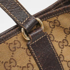 Gucci Tote GG Canvas Brown Gold — view 9