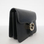Gucci Shoulder Bag GG Marmont Leather Black Gold — view 2