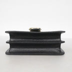 Gucci Shoulder Bag GG Marmont Leather Black Gold — view 3