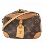 Louis Vuitton Shoulder Bag Monogram Deauville Mini Brown