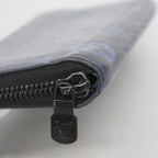 Louis Vuitton Wallet Monogram Shadow Zippy Vertical Black Navy — view 5