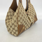 Gucci Handbag GG Canvas New Jackie Brown Gold — view 2