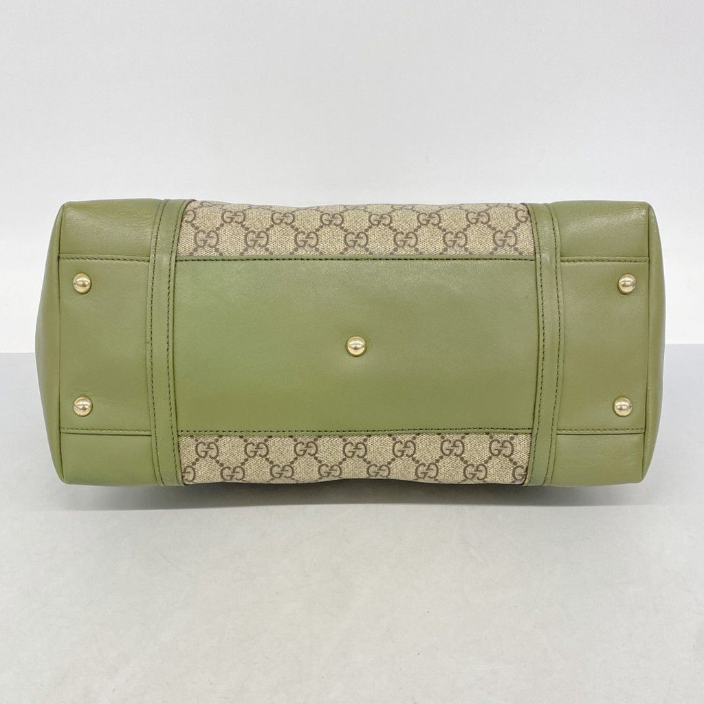 Gucci Handbag GG Supreme Brown Green Gold — view 3