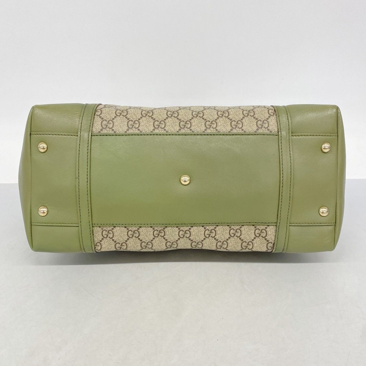 Gucci Handbag GG Supreme Brown Green Gold — view 3