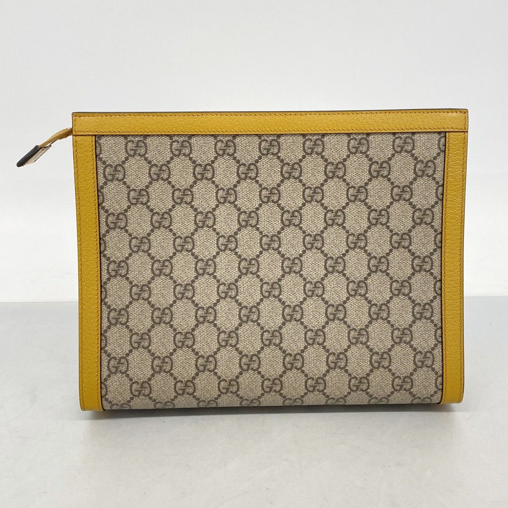 Gucci Clutch GG Supreme Brown Gold — view 9