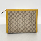 Gucci Clutch GG Supreme Brown Gold — view 9