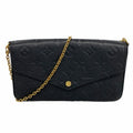 Louis Vuitton Shoulder Wallet Monogram Empreinte Pochette Felicity Noir