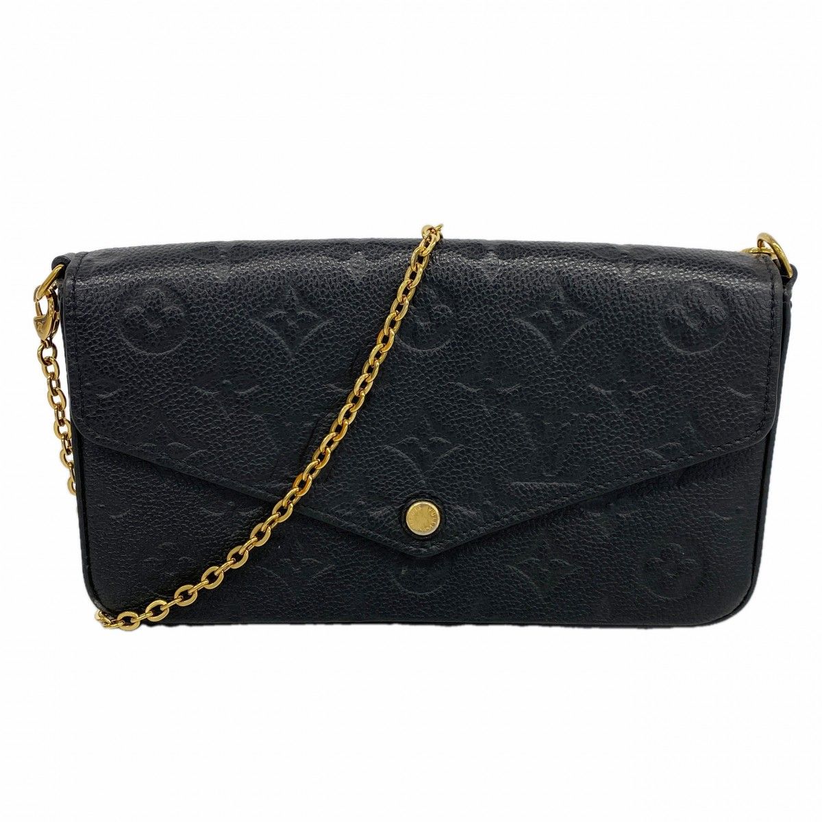 Louis Vuitton Shoulder Wallet Monogram Empreinte Pochette Felicity Noir