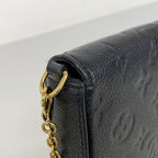 Louis Vuitton Shoulder Wallet Monogram Empreinte Pochette Felicity Noir — view 6