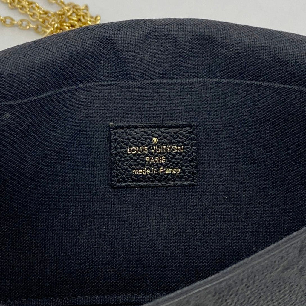Louis Vuitton Shoulder Wallet Monogram Empreinte Pochette Felicity Noir — view 5