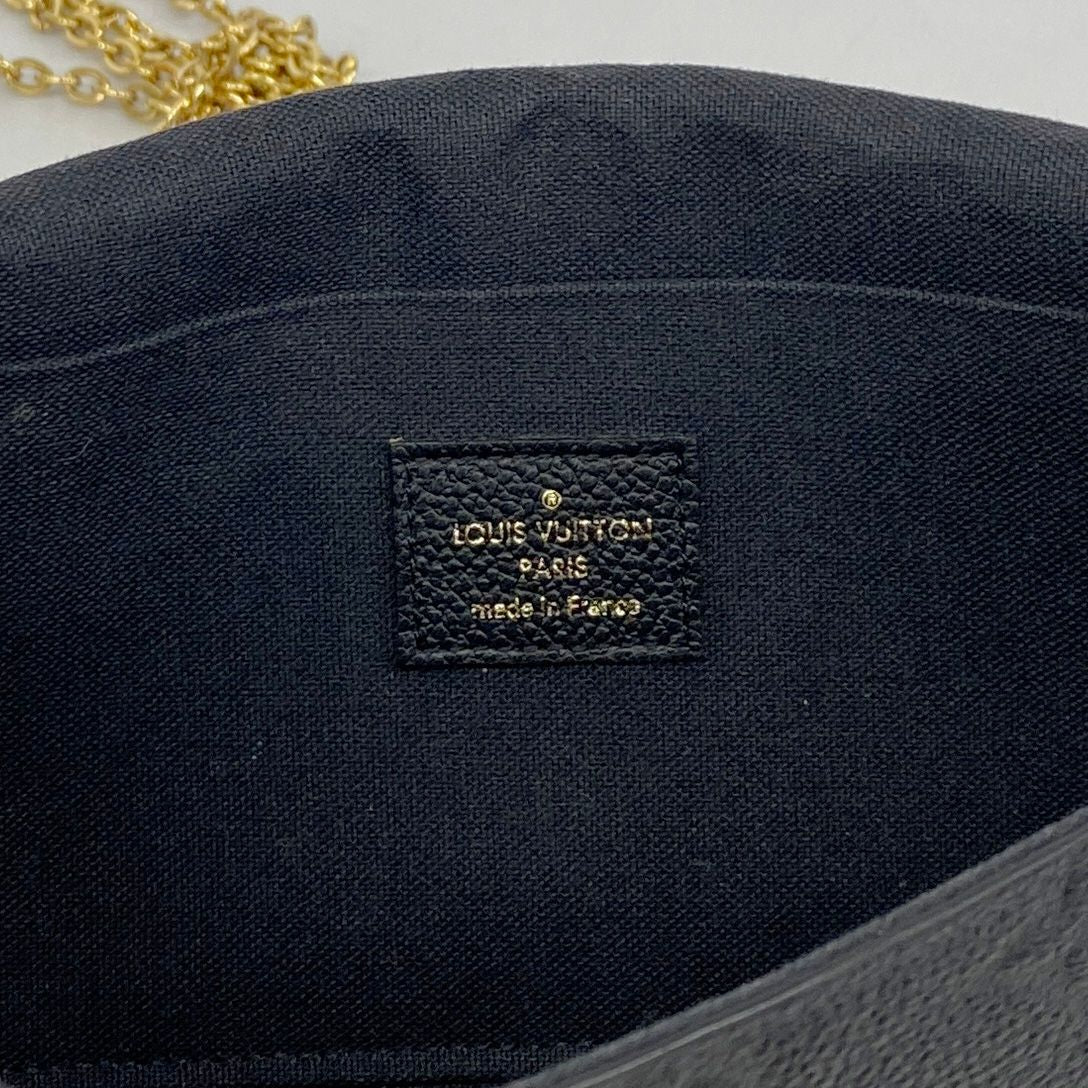 Louis Vuitton Shoulder Wallet Monogram Empreinte Pochette Felicity Noir — view 5