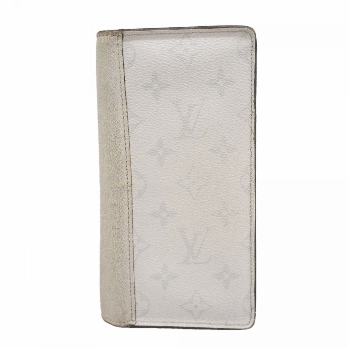 Louis Vuitton Wallet Taigarama Portefeuille Brazza Blanc