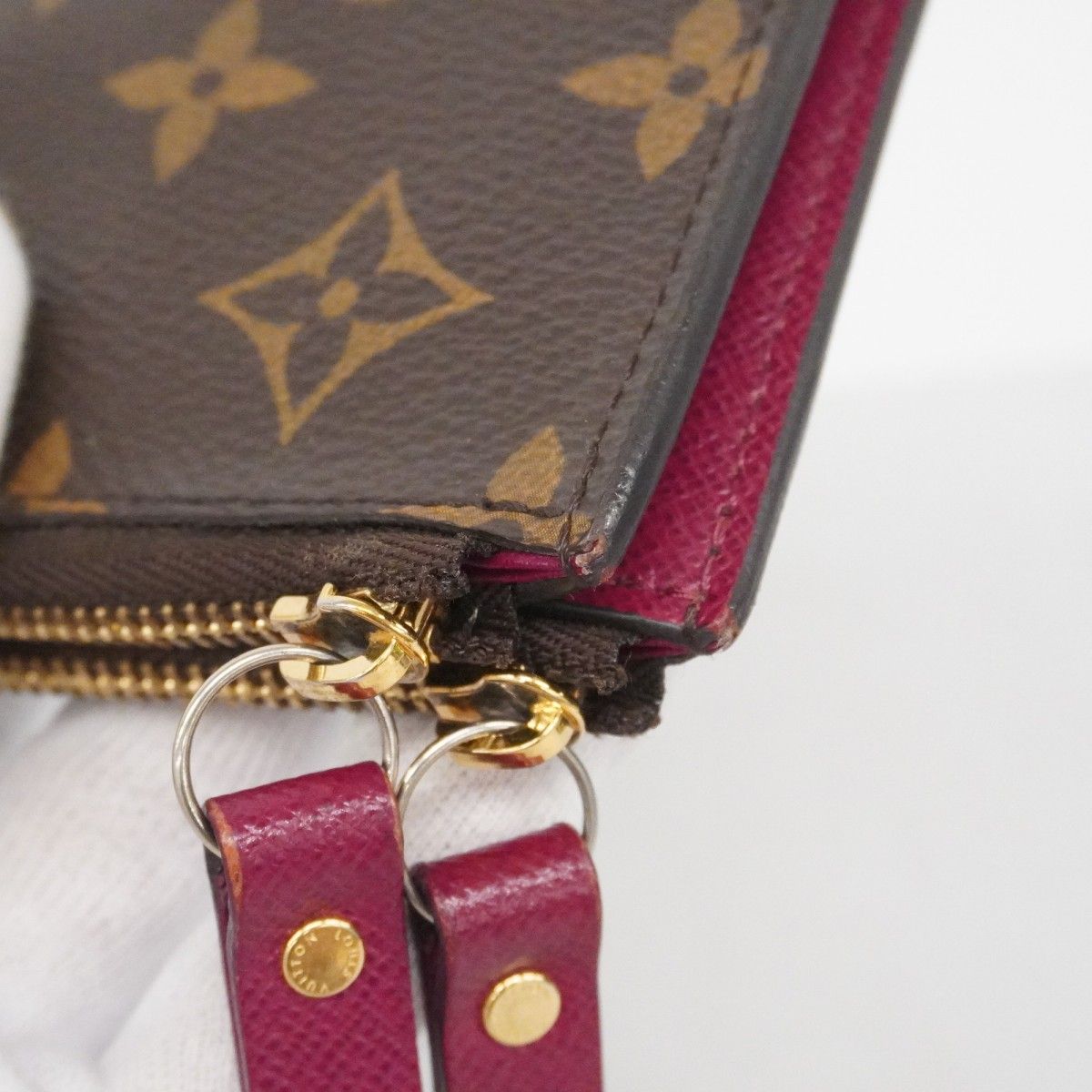 Louis Vuitton Wallet Monogram Portefeuille Adele Brown Fuchsia — view 8