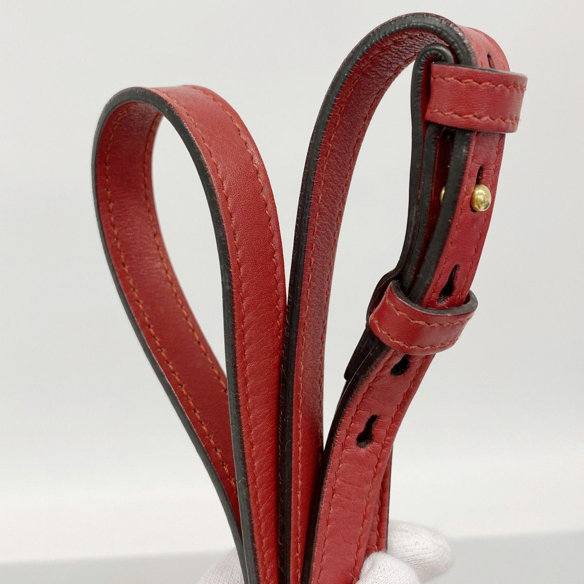 Gucci Shoulder Bag GG Marmont Leather Red Gold — view 8