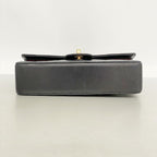Chanel Shoulder Bag Quilted Lambskin Black Gold — view 3